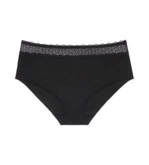 Chiloți cu talie înaltă, Triumph Feel of Modal Midi Negru - Img 5