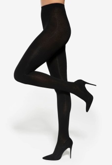 Ciorapi cu lână și bumbac, Gatta Touch of Wool 40 Den Nero