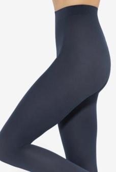 Ciorapi pantaloni din microfibră, semiopaci, mați, Gatta Rosalia 40 DEN Blue Jeans - Img 4