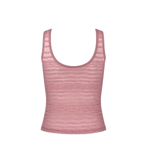 Maieu din dantelă reversibil, Sloggi FREE Evolve Tank Top Lace Roz - Img 6