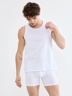 Maiou bărbătesc din bumbac, Sloggi SLG Base Tank Top Alb