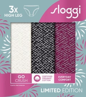 Pachet de 3 Chiloți răscroiți, Sloggi GO Crush High leg C3P - Img 9