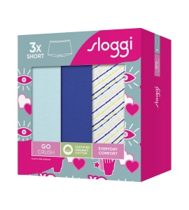 Pachet de 3 chiloți Sloggi GO Crush Short C3P