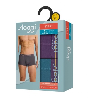 Set de 2 boxeri pentru bărbați, Sloggi men Start Hipster C2P - Img 2
