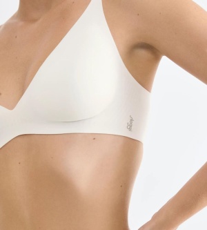 Sutien push-up cu burete detașabil, fără armătură, Sloggi ZERO Feel 2.0 THE UP P Bra Crem - Img 3
