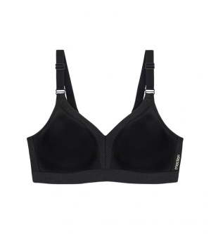 Sutien sport fără armătură, cu cupe modelatoare și respirabile, Triumph Triaction Wellness N Negru - Img 6