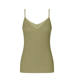 Top cu bretele subțiri din modal Triumph Aura Spotlight Camisole Verde - Img 5