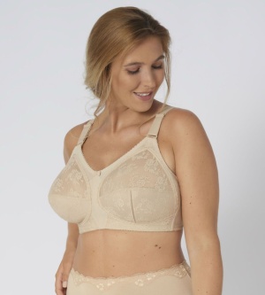 Triumph Doreen, Sutien fără armătură pentru bust generos, bestseller mondial, Bej - Img 9