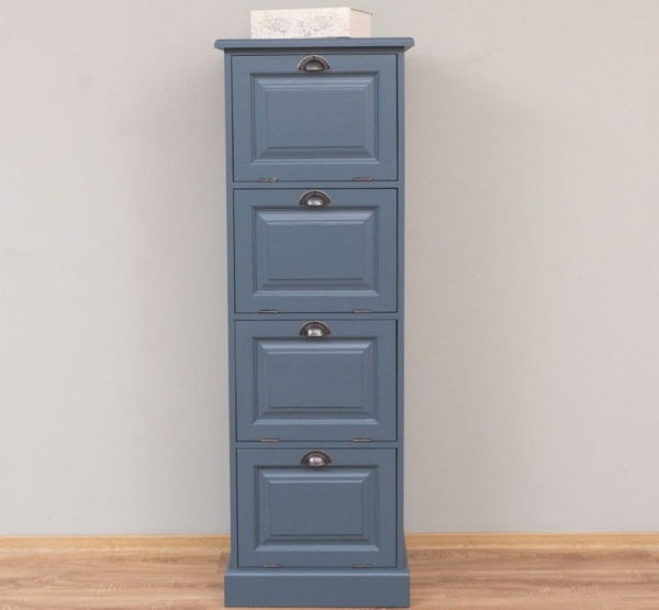 Comoda lemn masiv My Julietta, 4 usi rabatabile, 55 x 40 x 163 cm