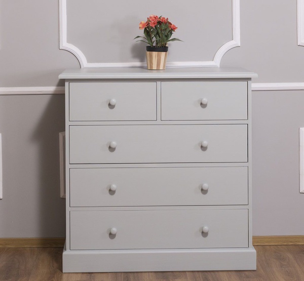 Comoda dormitor lemn masiv My Julietta, 5 sertare, 100 x 50 x 100 cm