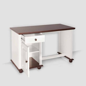 Birou Sara, lemn masiv alb unt/nuc 120 x 60 x 80 cm - Img 3