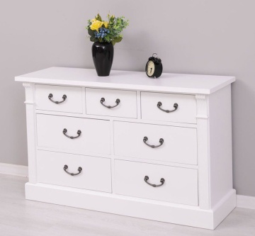 Comoda Cavaler cu 7 sertare lemn masiv, 122 x 41 x 75 cm - Img 6
