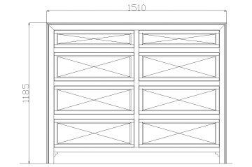 Comoda dormitor Milano cu 8 sertare, lemn masiv furniruit, L 151 x H 118.5 cm - Img 3