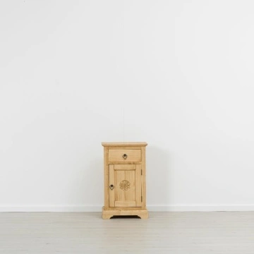 Comoda Rustic Alpin lemn masiv, 1 usa si 1 sertar, 52 x 38 x 85 cm - Img 3