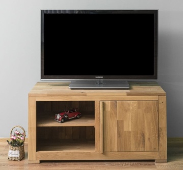 Comoda TV Stejar Wild Country, 1 usa si 1 polita, 120 x 46 x 60 cm - Img 7