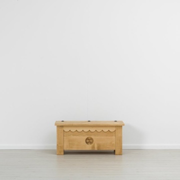 Cufar Rustika lemn masiv sculptat, 110 x 51 x 50 cm - Img 4