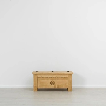 Cufar Rustika lemn masiv sculptat, 110 x 51 x 50 cm - Img 4
