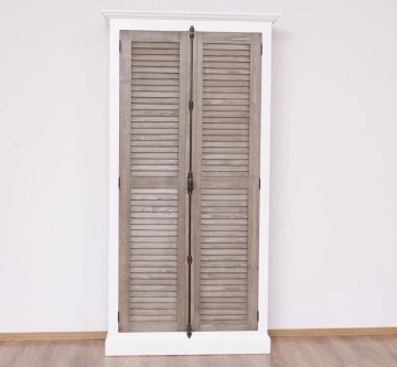 Dulap Mediterana lemn masiv, 2 usi cu tija metalica, 109 x 40 x 210 cm