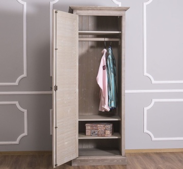Dulap Mediterana lemn masiv, cu 1 usa, 76 x 59 x 200 cm - Img 2