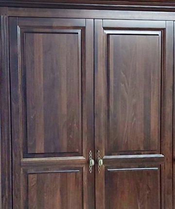 Dulap Nocce, 2 usi cu oglinzi, lemn masiv tei, 113 x 61 x 207 cm - Img 3