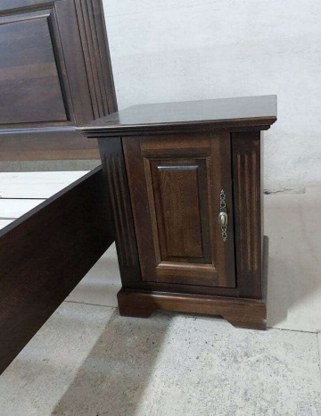 Noptiera dormitor Nocce lemn masiv cu 1 usa, 45 x 40 x 54 cm - Img 6