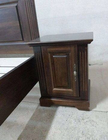Noptiera dormitor Nocce lemn masiv cu 1 usa, 45 x 40 x 54 cm - Img 6