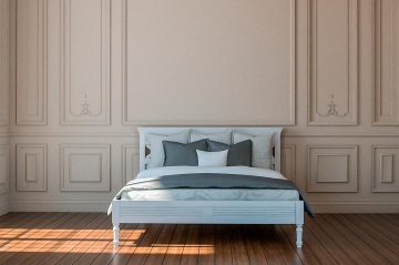Pat dormitor Marsilia Lemn Masiv, 100 cm, 120 cm, 140 cm, 160 cm sau 180 cm - Img 1