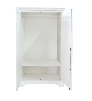 Set mobila dormitor Aurelia, lemn masiv + mdf, 4 piese finisaj vopsit alb - Img 5
