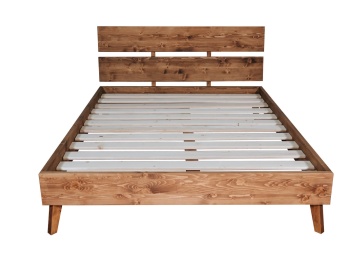 Set mobila dormitor Terra Home, 5 piese, lemn masiv ceara whisky, configurabil - Img 5