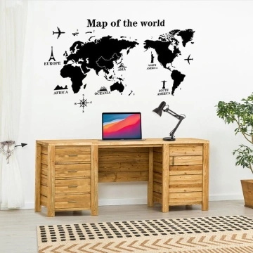 Birou cu 1 usa si 4 sertare Colibri, Lemn masiv periat, 160 x 50 x 80 cm