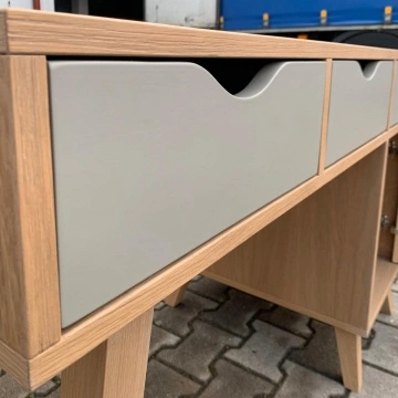 Birou Matteo cu 3 sertare si 1 usa, 120 x 60 x 78 cm - Img 4