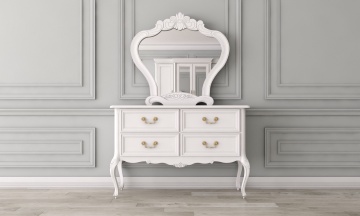 Comoda dormitor Bergamo Lemn Masiv, 4 sertare, 120 x 55 X 95 cm - Img 1
