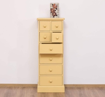 Comoda ingusta cu 8 sertare, lemn masiv, 46 x 36 x 122 cm - Img 2