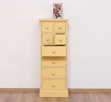Comoda ingusta cu 8 sertare, lemn masiv, 46 x 36 x 122 cm - Img 2