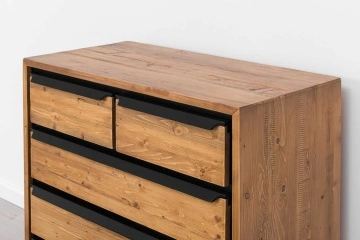Comoda Mexicana lemn masiv, 5 sertare, 92 x 48 x 92 cm - Img 7