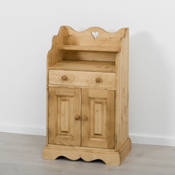 Comoda Rustika cu 2 usi 1 sertar din Lemn masiv rustic, 64 x 42 x 103 cm