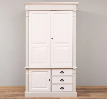 Dulap dormitor Cavaler cu 3 usi si 3 sertare, 121 x 59 x 210 cm