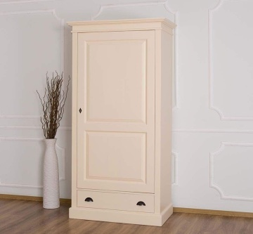 Dulap dormitor lemn masiv, 1 usa si 1 sertar, 103 x 59 x 200 cm - Img 2