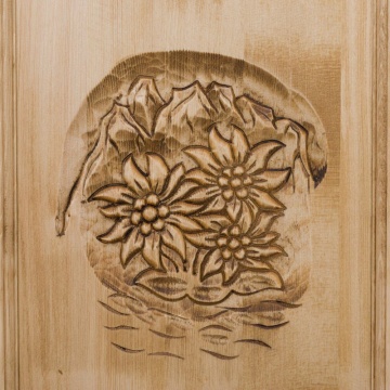 Dulap dormitor Rustic Alpin lemn masiv, 1 usa, 65 x 46 x 200 cm - Img 5