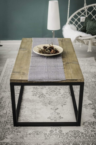 Masuta de cafea Chania, lemn masiv pin, 100 x 40 x 60 cm - Img 2