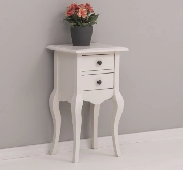 Noptiera Julietta cu 2 sertare lemn masiv, 40 x 34 x 70 cm