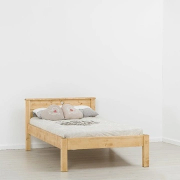 Pat Lemn Masiv dormitor Rustic Ana, 90 x 200 cm - Img 3
