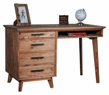 Birou Terra Home cu 4 sertare, lemn masiv, 120 x 60 x 76 cm - Img 3