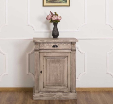 Comoda Cavaler lemn masiv, 1 usa si 1 sertar, 69 x 51 x 90 cm - Img 1