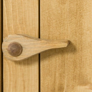 Comoda de colt Lemn Masiv Rustic Ana cu 1 sertar si 1 usa, 77 x 54 x 89 cm - Img 4