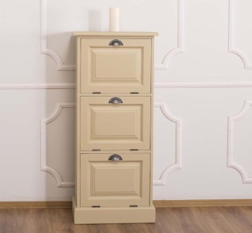 Comoda lemn masiv, 3 usi rabatabile, 55 x 40 x 126 cm - Img 1