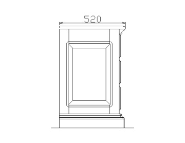 Comoda TV Treviso 2 usi si 3 sertare, Lemn Masiv, 160 x 52 x 80 cm - Img 4
