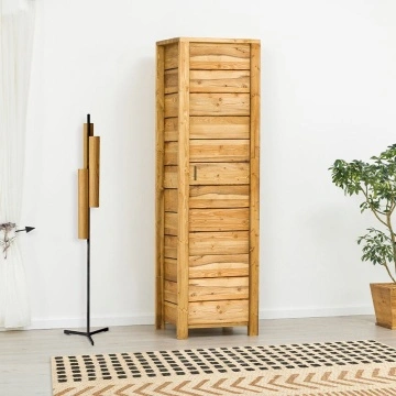 Dulap cu 1 usa Colibri, Lemn masiv periat, 64 x 60 x 200 cm