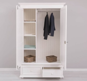 Dulap Lemn Masiv cu 2 usi si 2 sertare My Julietta, 128 x 62 x 206 cm - Img 2