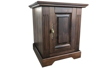 Noptiera dormitor Nocce lemn masiv cu 1 usa, 45 x 40 x 54 cm - Img 4
